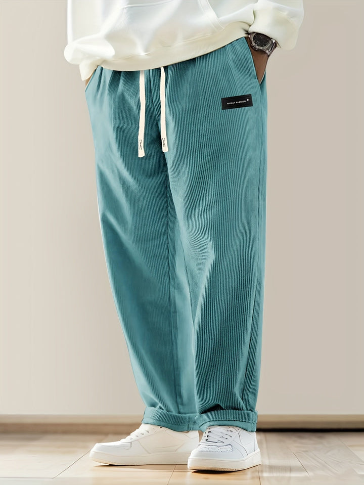 Ellyson - Pantaloni In Velluto a Coste Con Coulisse In Vita