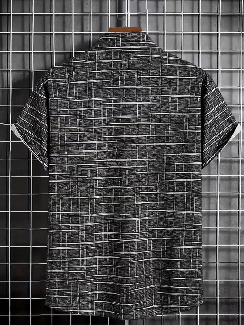 Jerrick - Camicia Con Stampa Geometrica Vintage