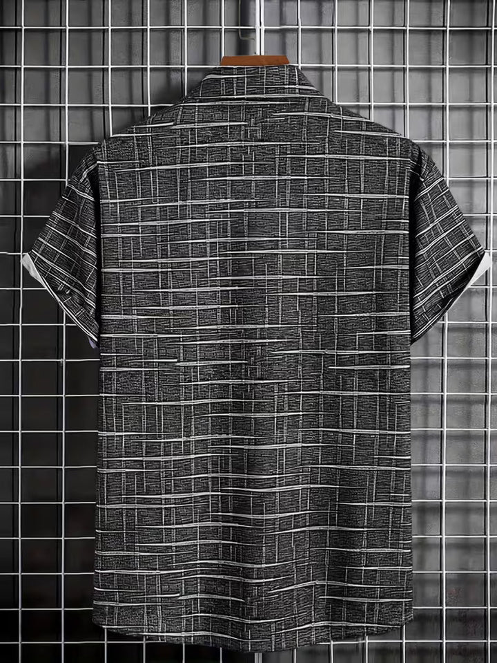 Jerrick - Camicia Con Stampa Geometrica Vintage