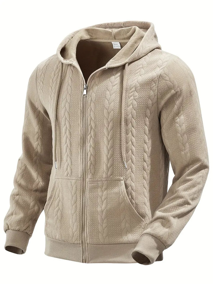 Philipp - Felpa Con Cappuccio E Zip Casual A Maniche Lunghe