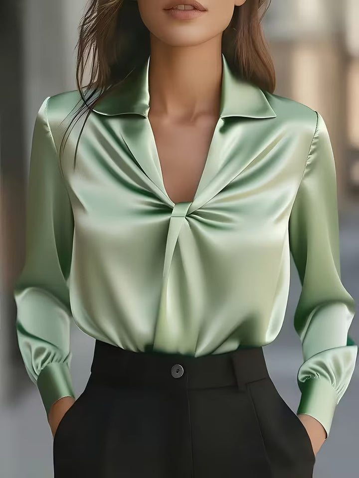 Leylah - Elegante Camicetta a Maniche Lunghe