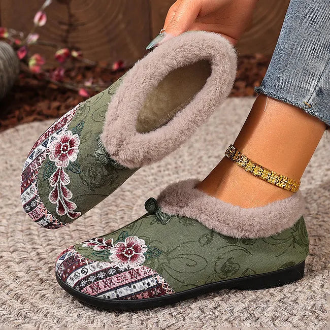 Dannelia - Scarpe Comode in Pelliccia Sintetica