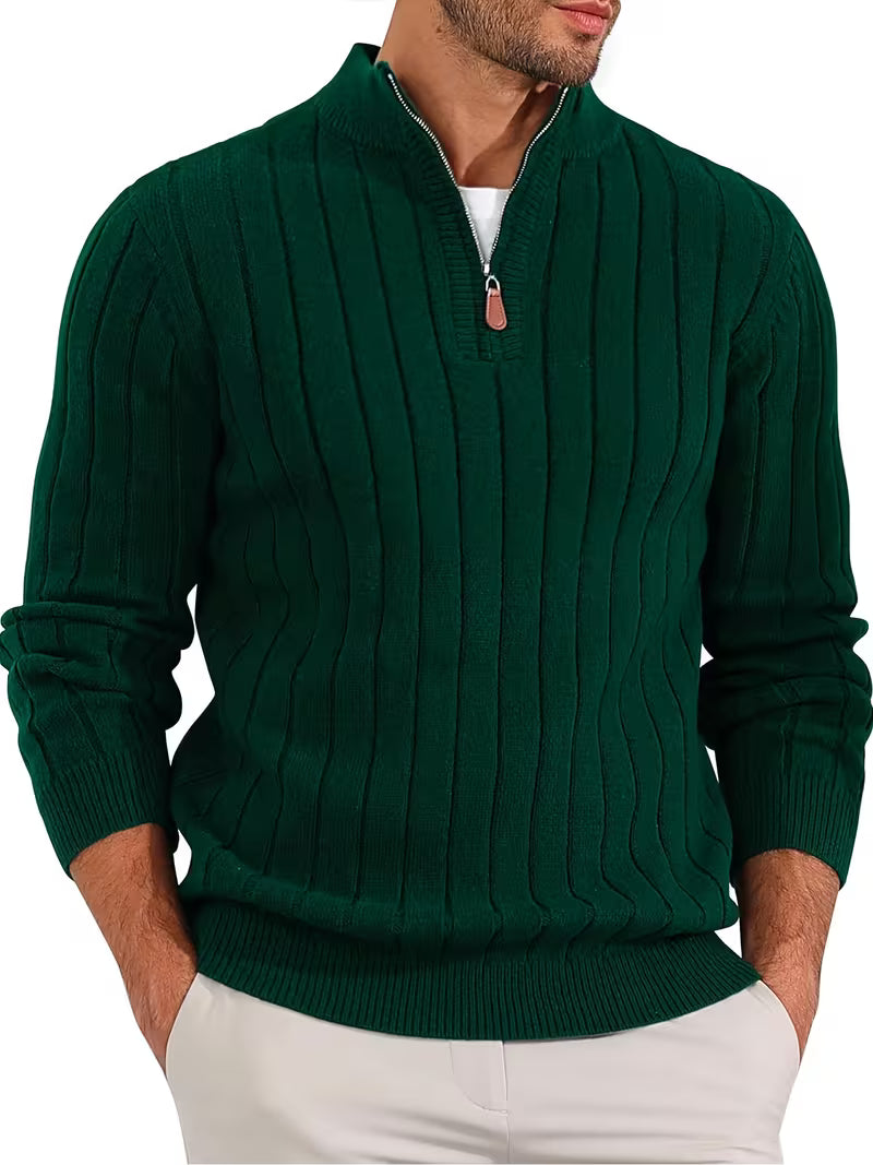 Yedidya - Maglione Casual a Maniche Lunghe Lavorato a Maglia