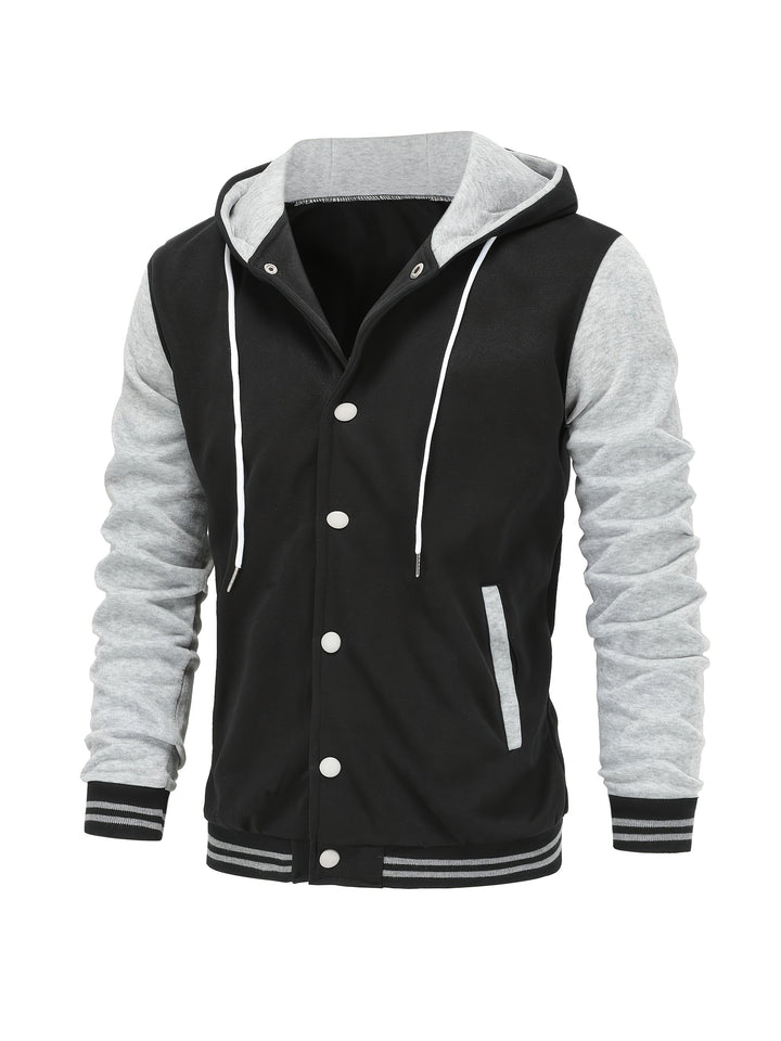 Askhat - Giacca Da Baseball A Maniche Lunghe Con Cappuccio