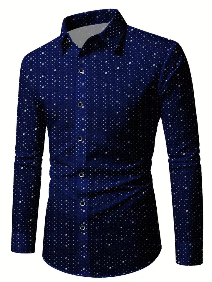 Spyros - Camicia a Maniche Lunghe Con Abbottonatura Frontale