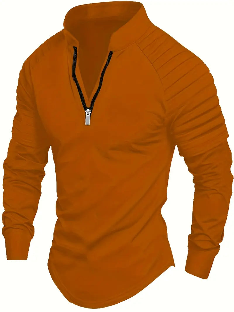 Linwood  - Polo a Maniche Lunghe Con Cerniera