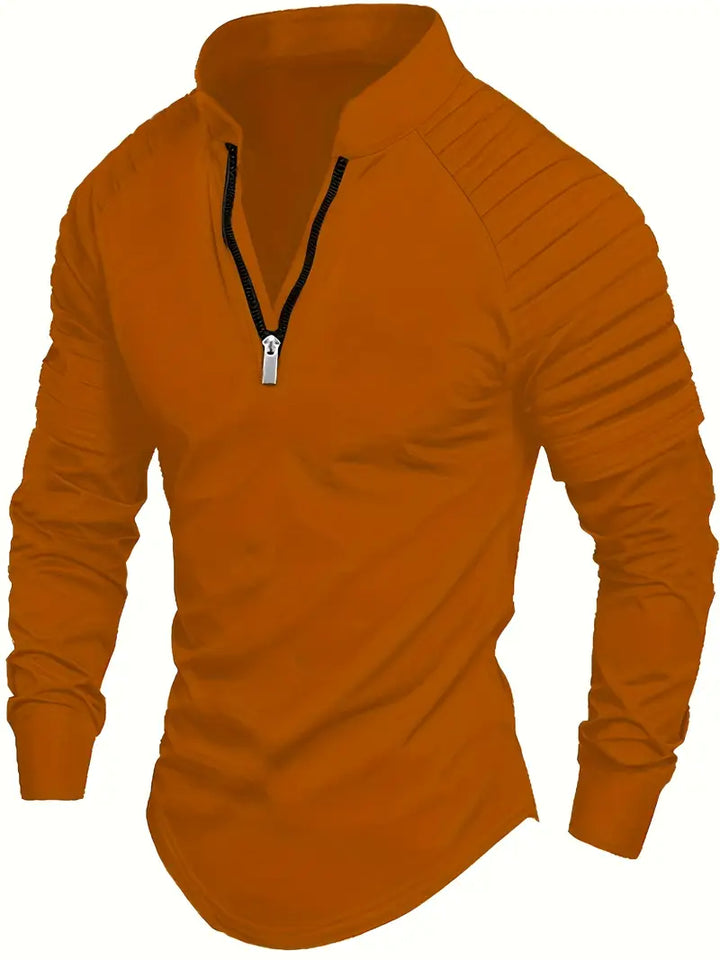 Linwood  - Polo a Maniche Lunghe Con Cerniera