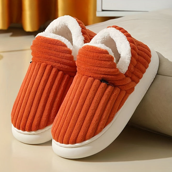Keziban - Pantofole Slip-on a Coste con Fodera in Peluche