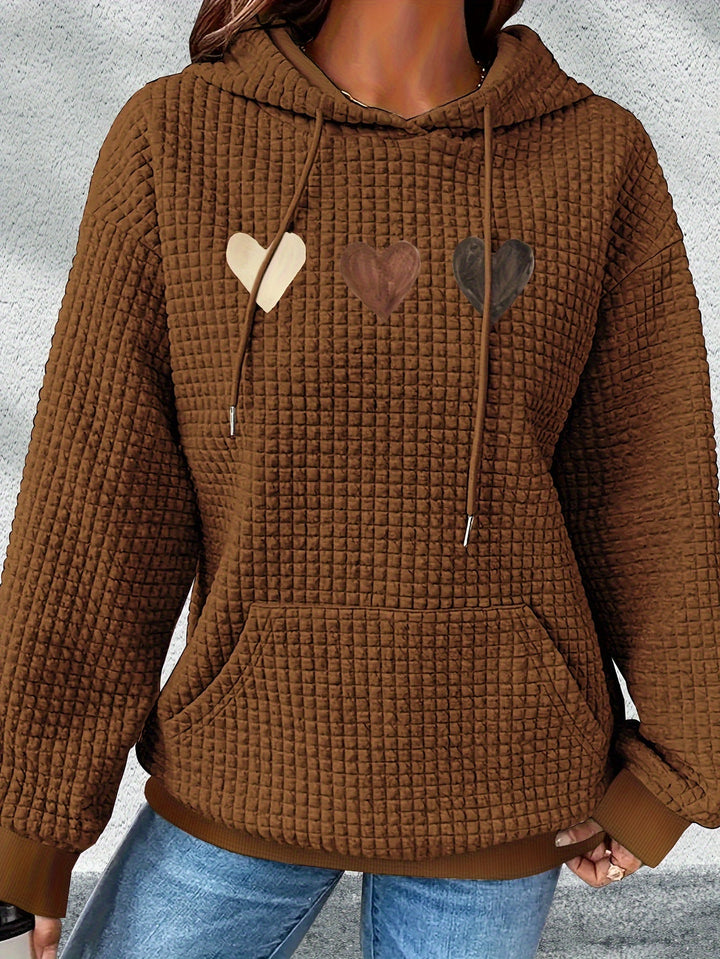 Urmela - Felpa Con Cappuccio Casual In Poliestere Con Tasche