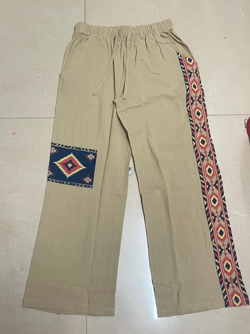 Daniil - Pantaloni In Stile Etnico Con Tasche
