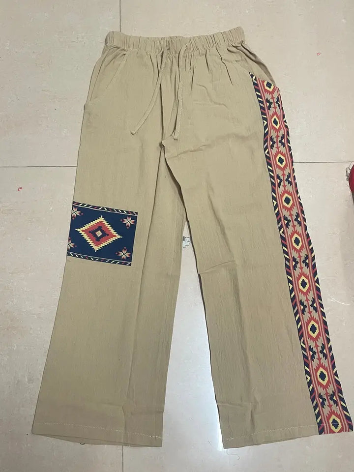 Daniil - Pantaloni In Stile Etnico Con Tasche
