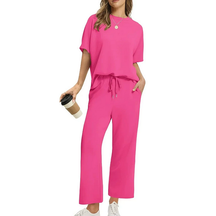 Shirona - Set Due Pezzi Composto Da Top Casual e Pantaloni