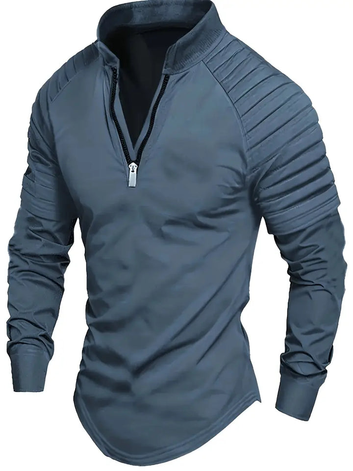 Linwood  - Polo a Maniche Lunghe Con Cerniera