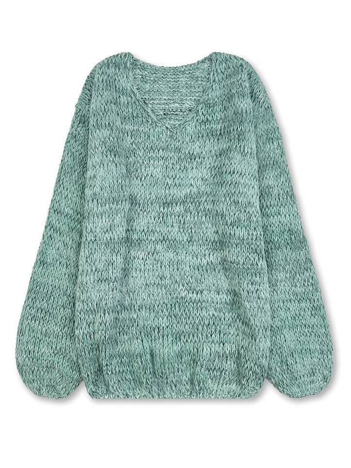 Lital - Elegante Maglione Morbido Con Scollo a V