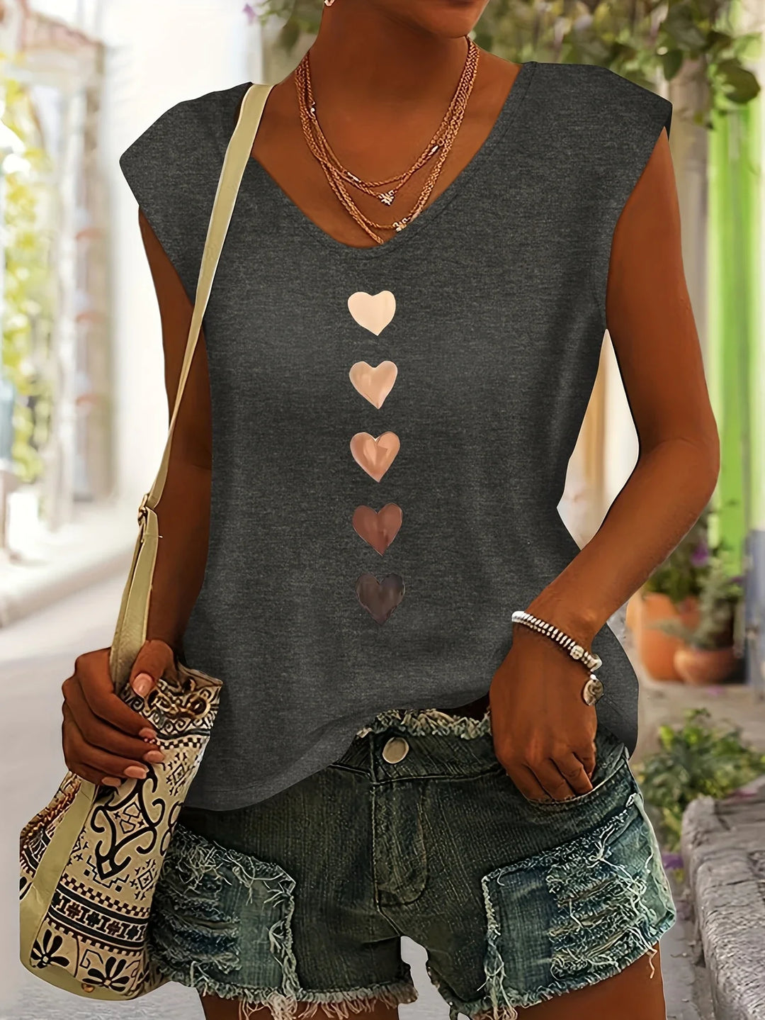 Nichole - Camicia Con Stampa A Cuore