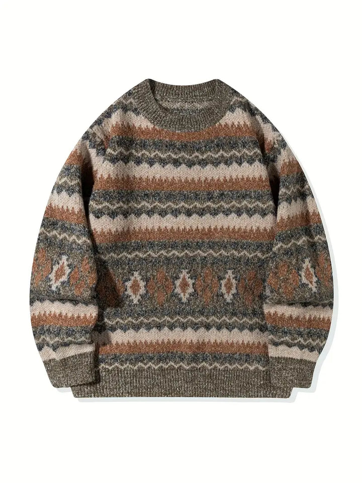 Hartman - Maglione Casual In Maglia Geometrica