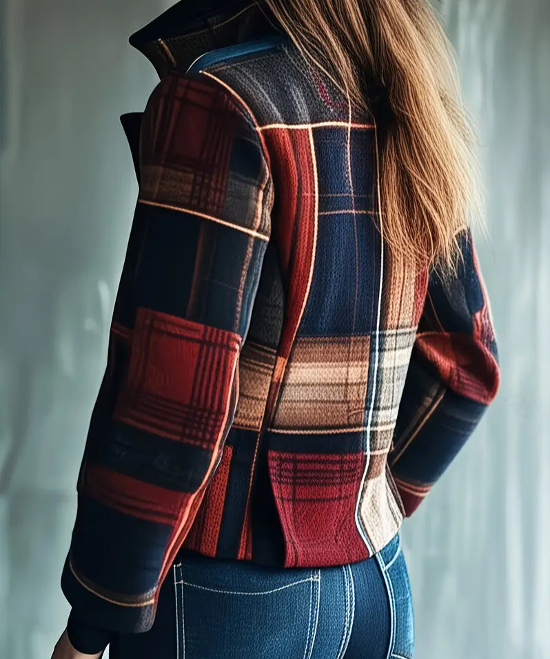Marsai - Cappotto Corto Con Motivo Tartan