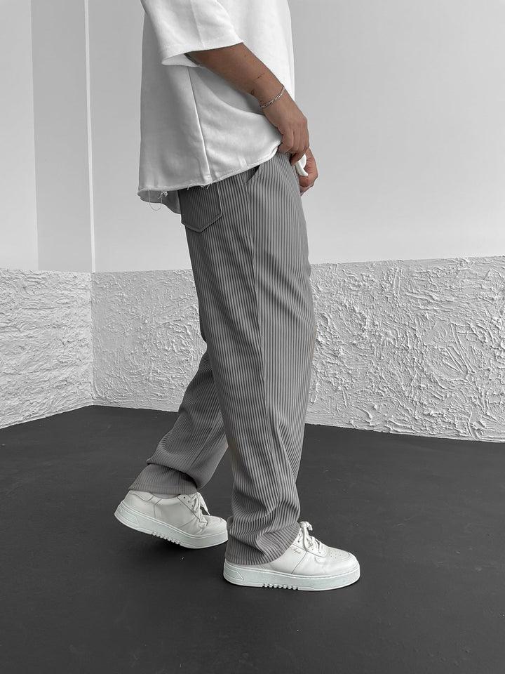 Wigand – Pantaloni In Spandex a Coste Comfort