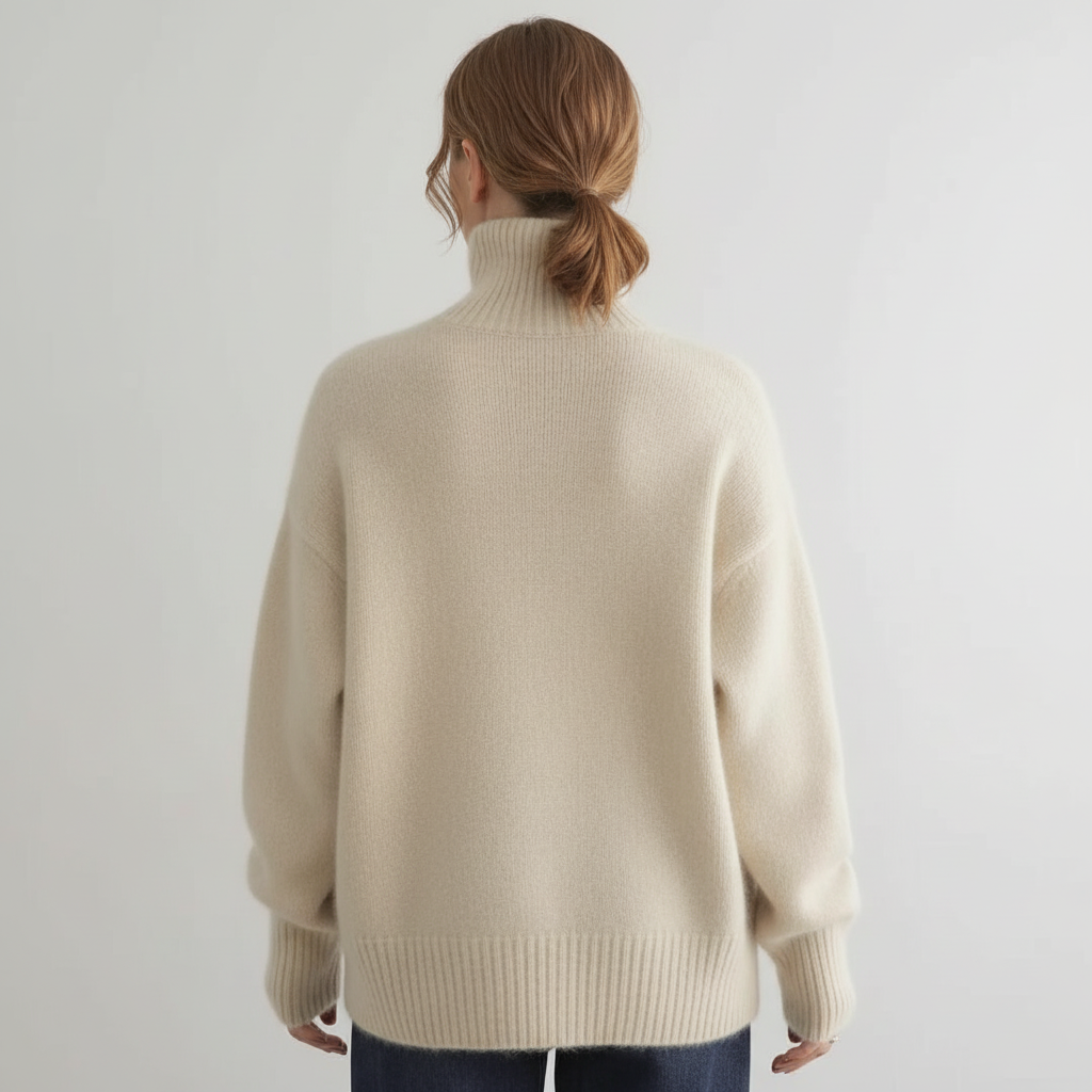Marchao - Maglione Caldo a Collo Alto Con Collo Alto