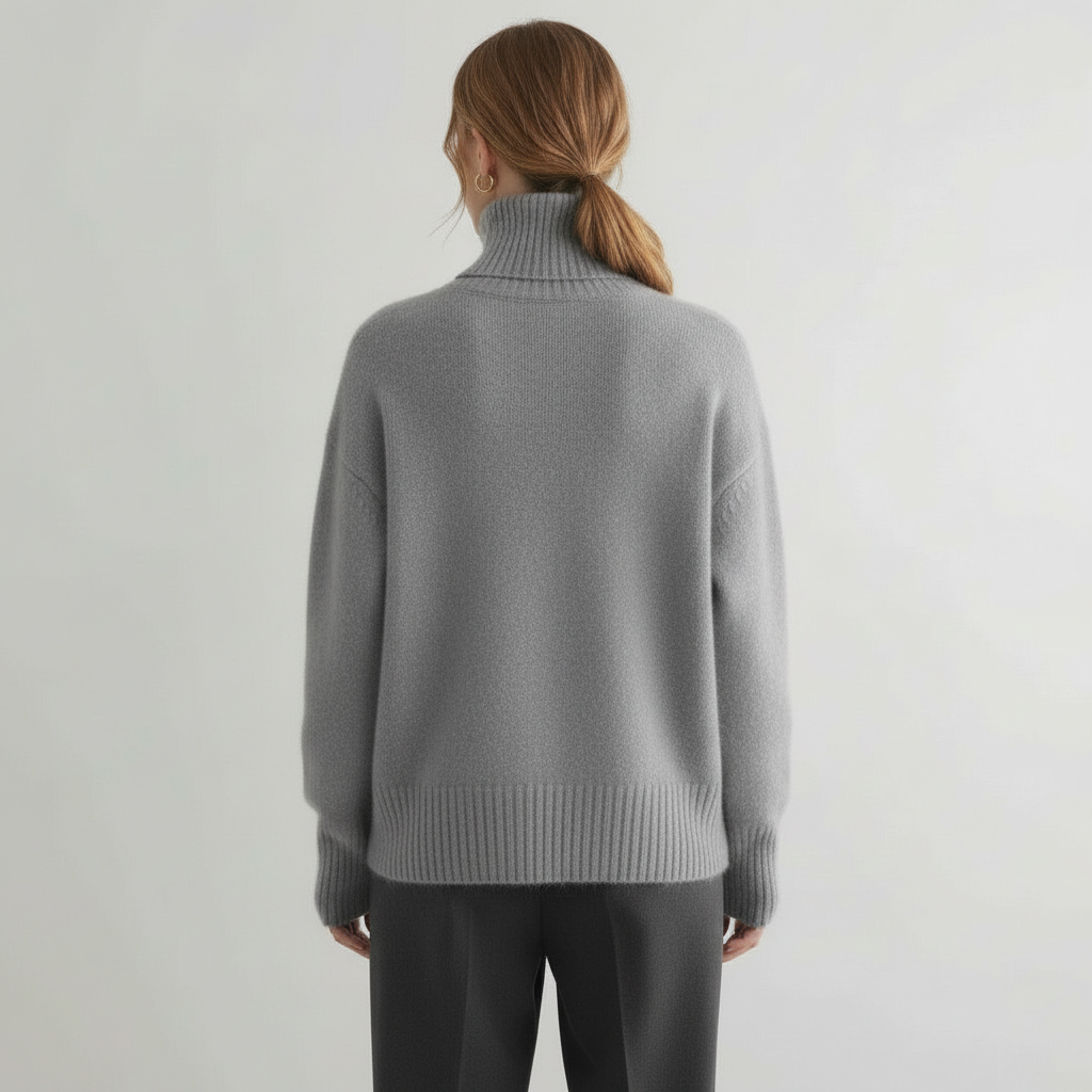 Marchao - Maglione Caldo a Collo Alto Con Collo Alto