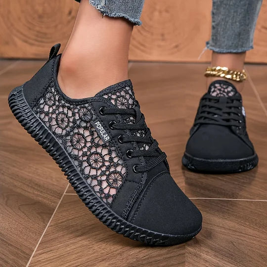 Orly - Mocassino Stringato in Mesh Traspirante