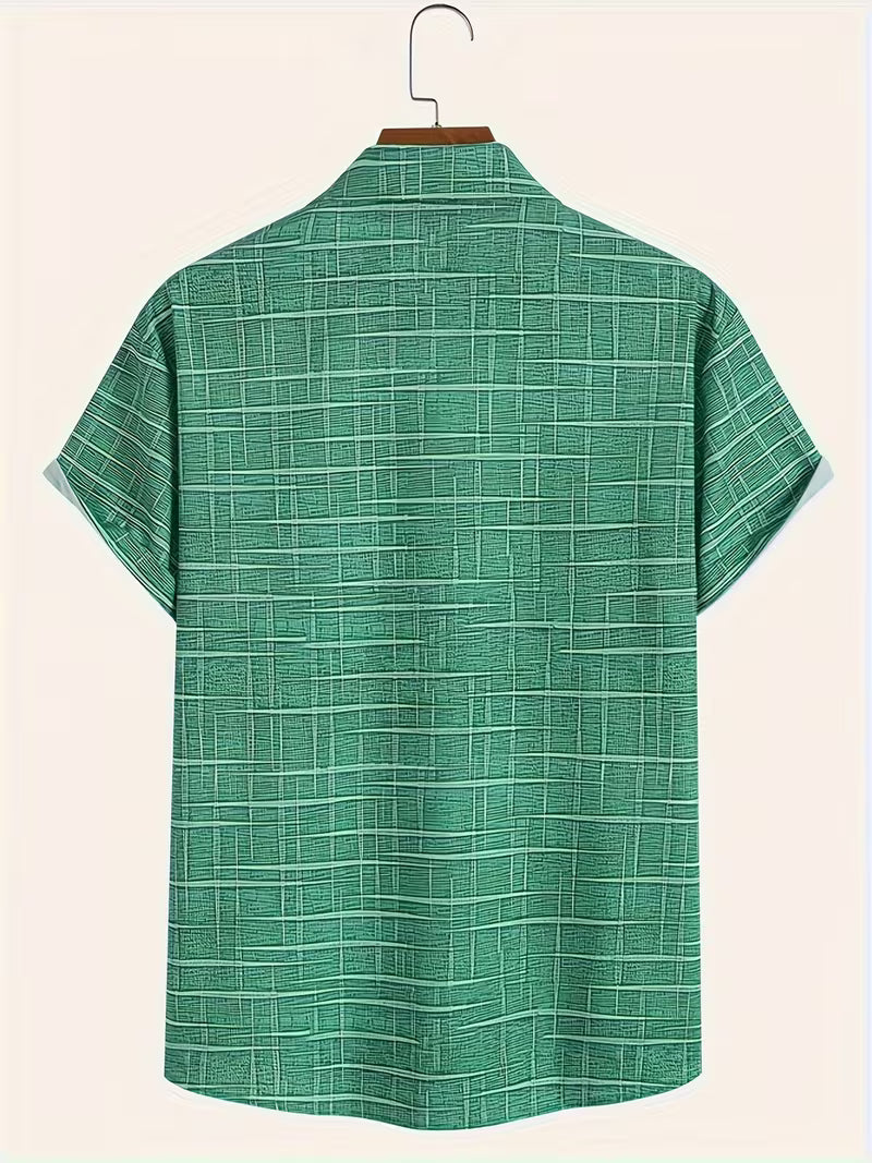Jerrick - Camicia Con Stampa Geometrica Vintage