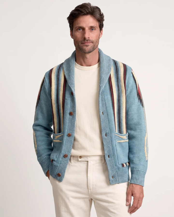 Jonnie - Comfort Knitted Shawl Cardigan