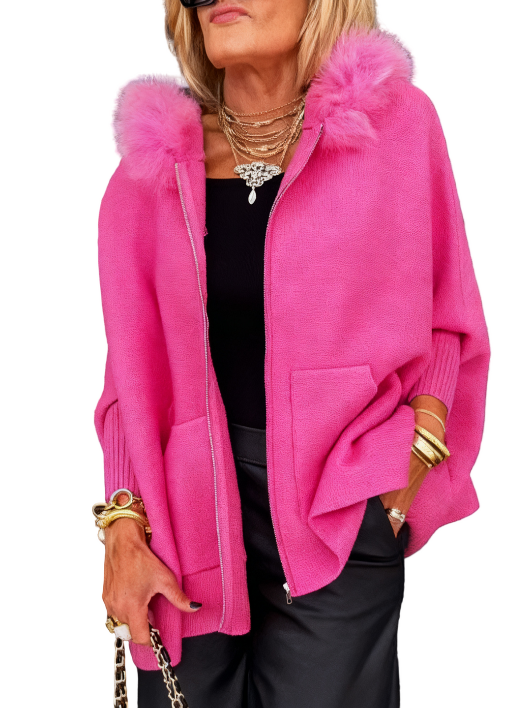 Anouka - Felpa Con Cappuccio, Maniche Lunghe e Zip