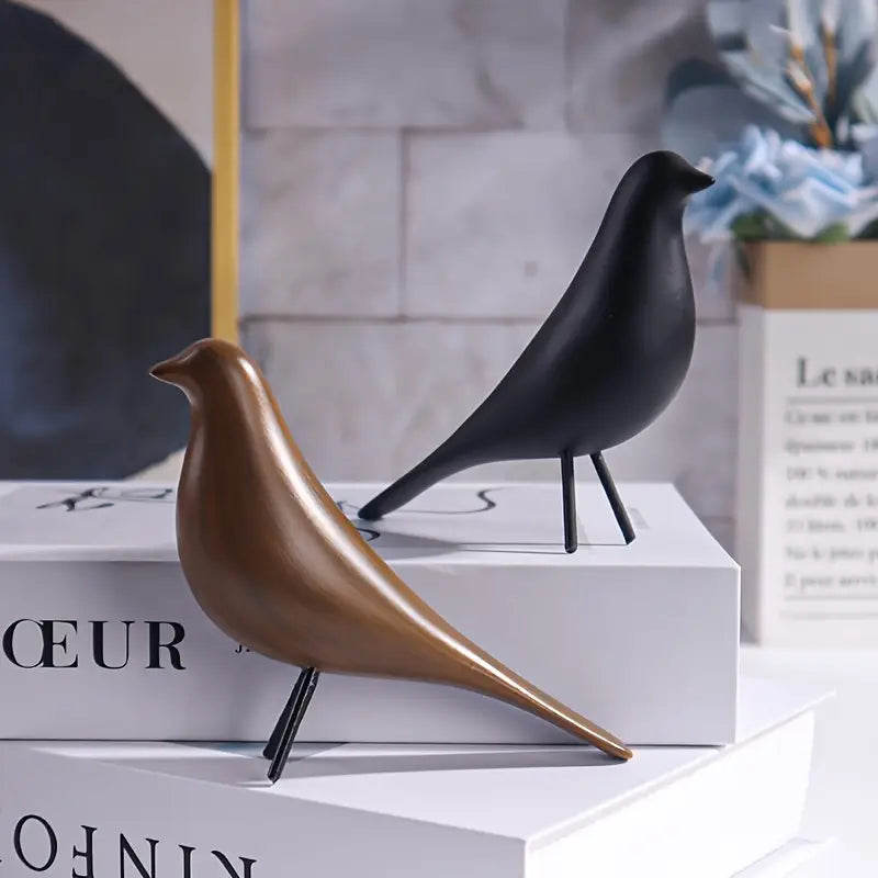 DecoPerch - Imposta Di Statua Astratte Di Uccelli In Stile Arte Déco