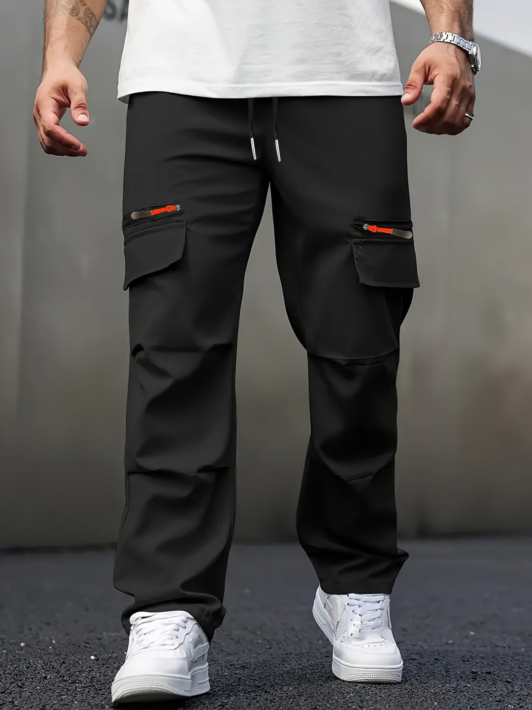 Mihai - Pantaloni Cargo Casual Con Tasche Multiplu