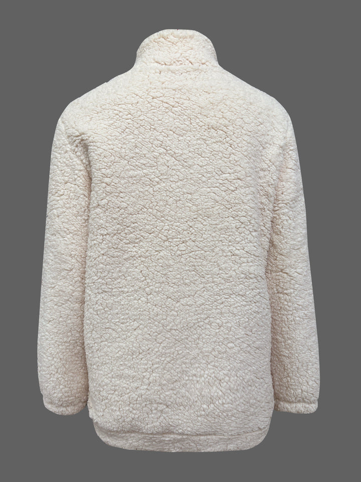 Willemien - Felpa Con Zip In Pile a Maniche Lunghe