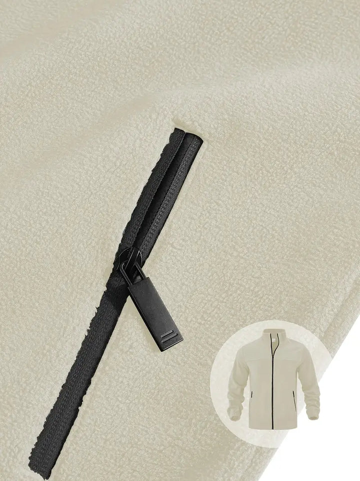 Barron - Giacca Casual In Pile Con Zip e Tasca