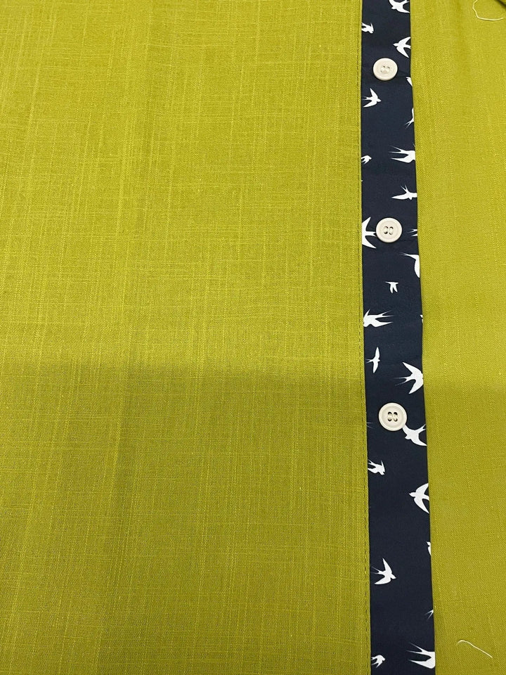 Trofim - Elegante Camicia Con Stampa Uccellino