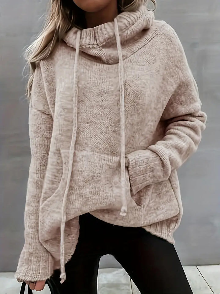 Natala - Maglione Lavorato a Maglia Con Tasca a Marsupio