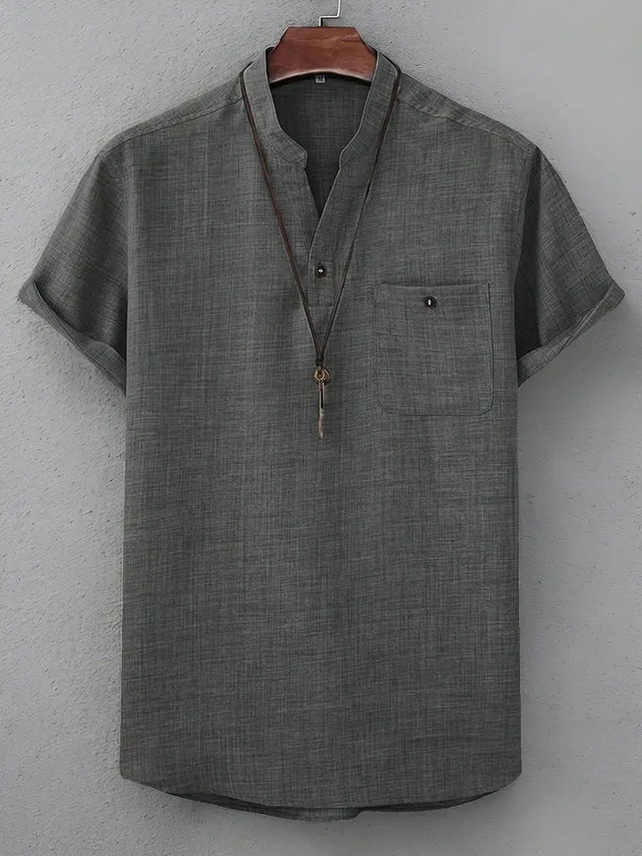 Kieth - Camicia a Maniche Corte Con Tasca Frontale