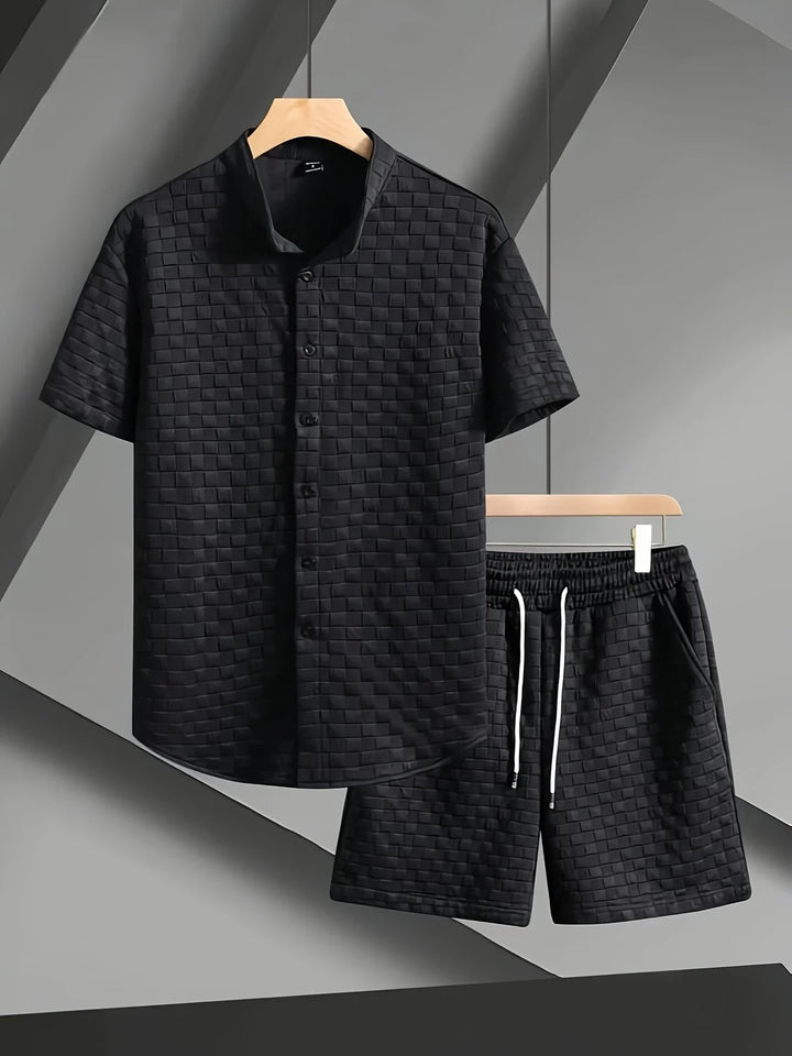 Zane - Set Casual Estivo Con Camicia a Maniche Corte e Pantaloncini