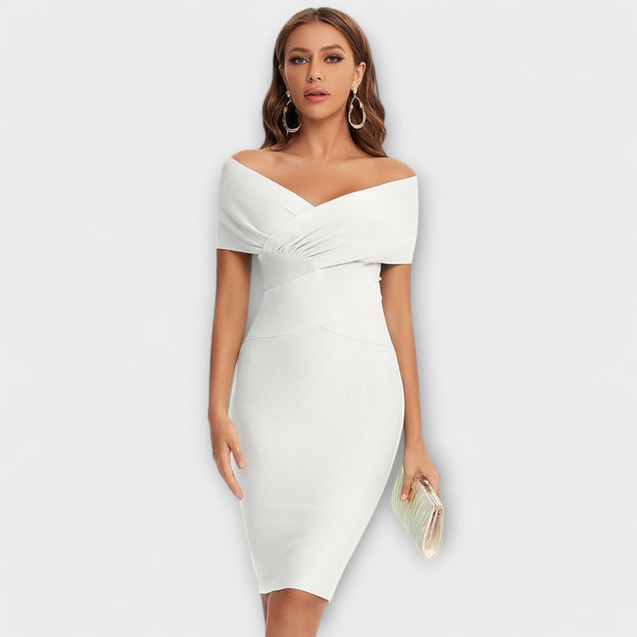 Leesina - Abito Elegante Con Scollo a V