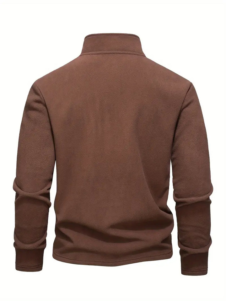 Lamar - Felpa a Maniche Lunghe Con Mezza Zip