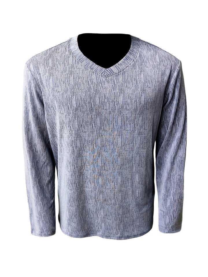 Usher - Maglietta Vestibilità Sottile Maniche Lunghe Con Scollo V