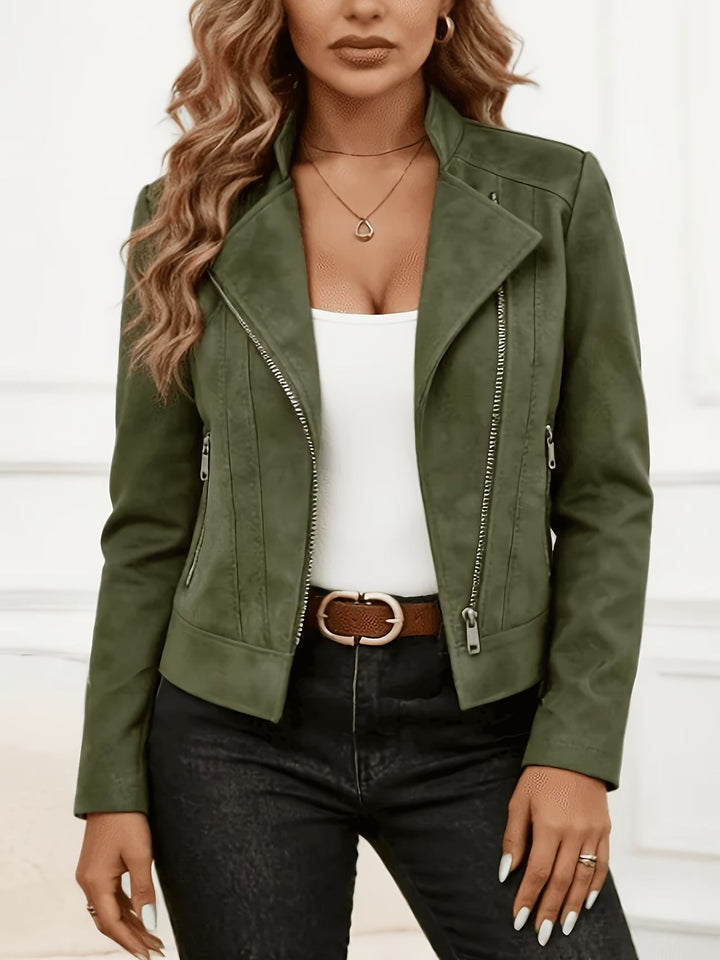 Amina - Long Sleeve Zip-Up Jacket