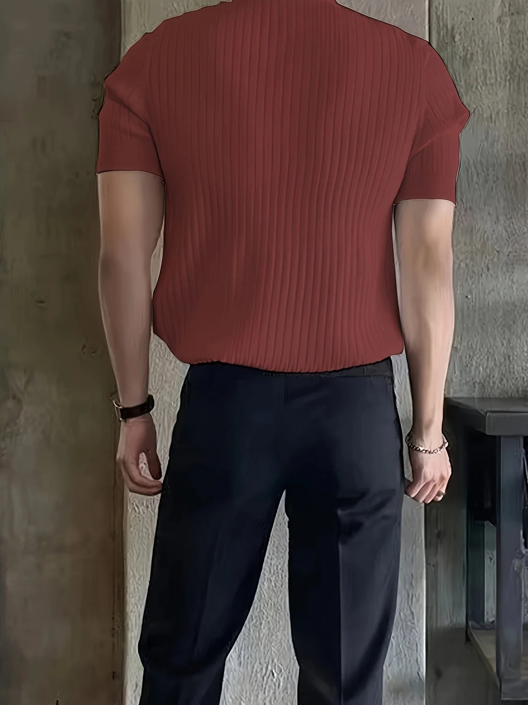 Avgustin - Polo Casual A Mniche Corte