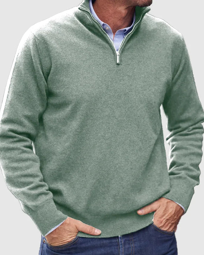 Mitch - Maglione Con Zip a Maniche Lunghe
