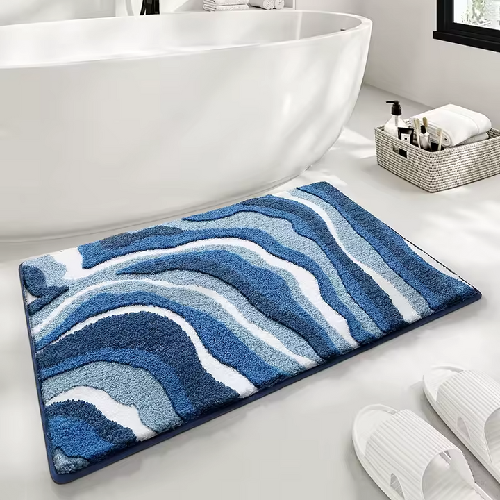 EarthLoom - Tappetino Da Bagno Antiscivolo In Tessuto