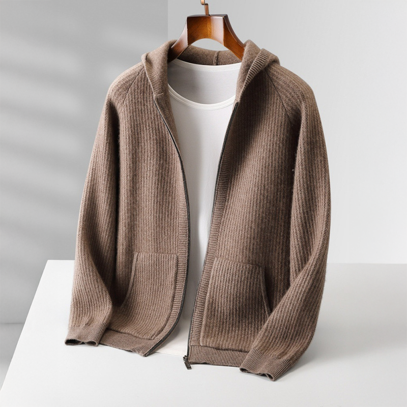 Yonel - Felpa Con Cappuccio in Cashmere di Lusso