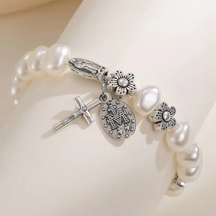 Ninetta - Bracciale con Margherita della Vergine Maria Serenity