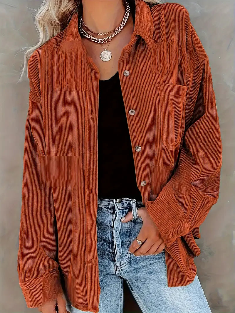 Irmela - Camicia a Maniche Lunghe Con Bottoni