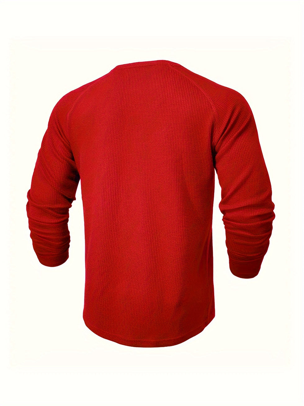 Jarik - Maglietta Henley a Maniche Lunghe Con Trama in Rilievo