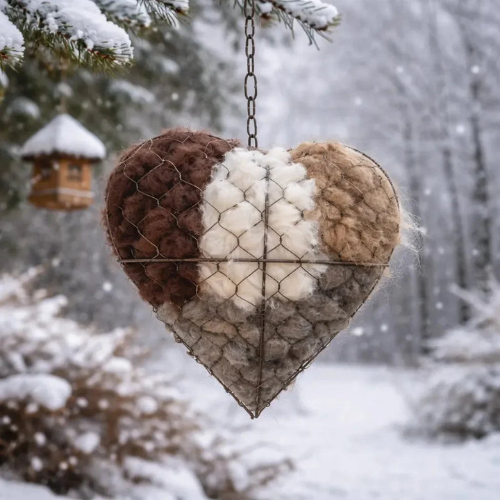 NestHeart - Cuore Morbido per Uccelli da Giardino
