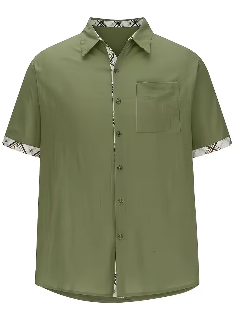 Kolby - Camicia a Quadri Patchwork Con Tasca
