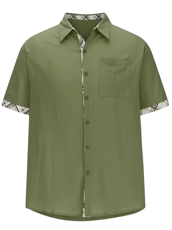 Kolby - Camicia a Quadri Patchwork Con Tasca